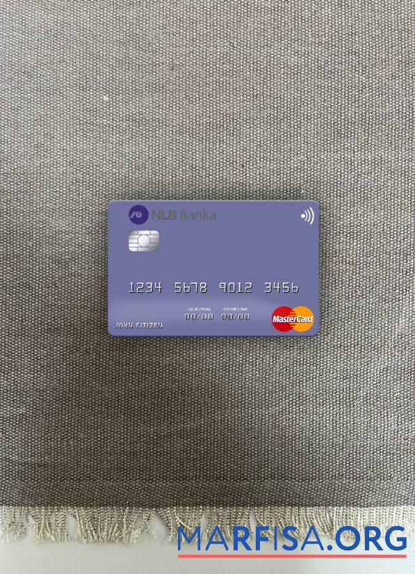 Printable Montenegro NLB Banka a.d. Podgorica mastercard photolook front download for verification